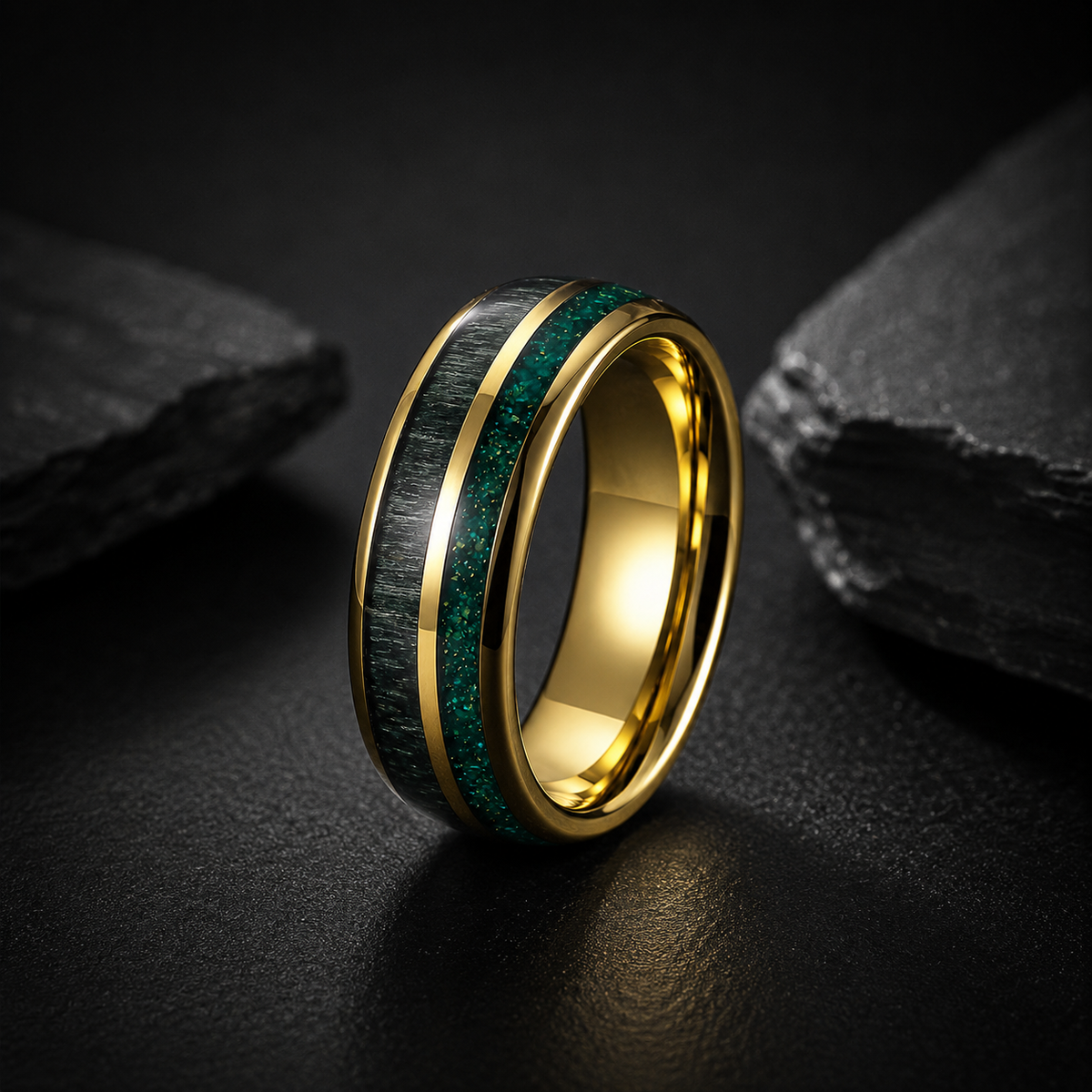 Verdant — Green Opal & Gold Ring