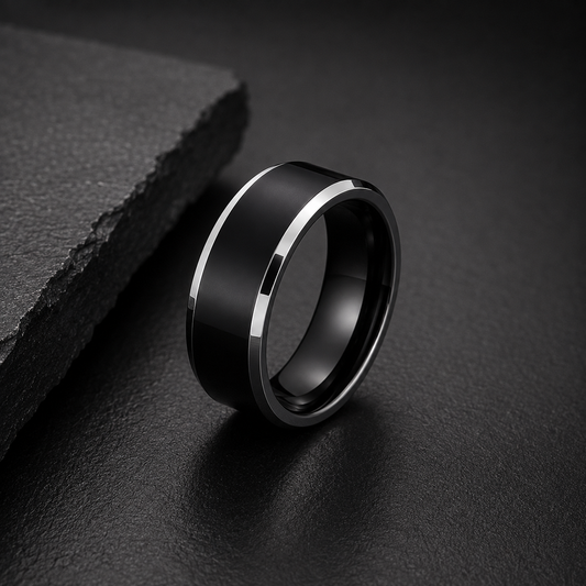 Bevel — Polished Black 8mm