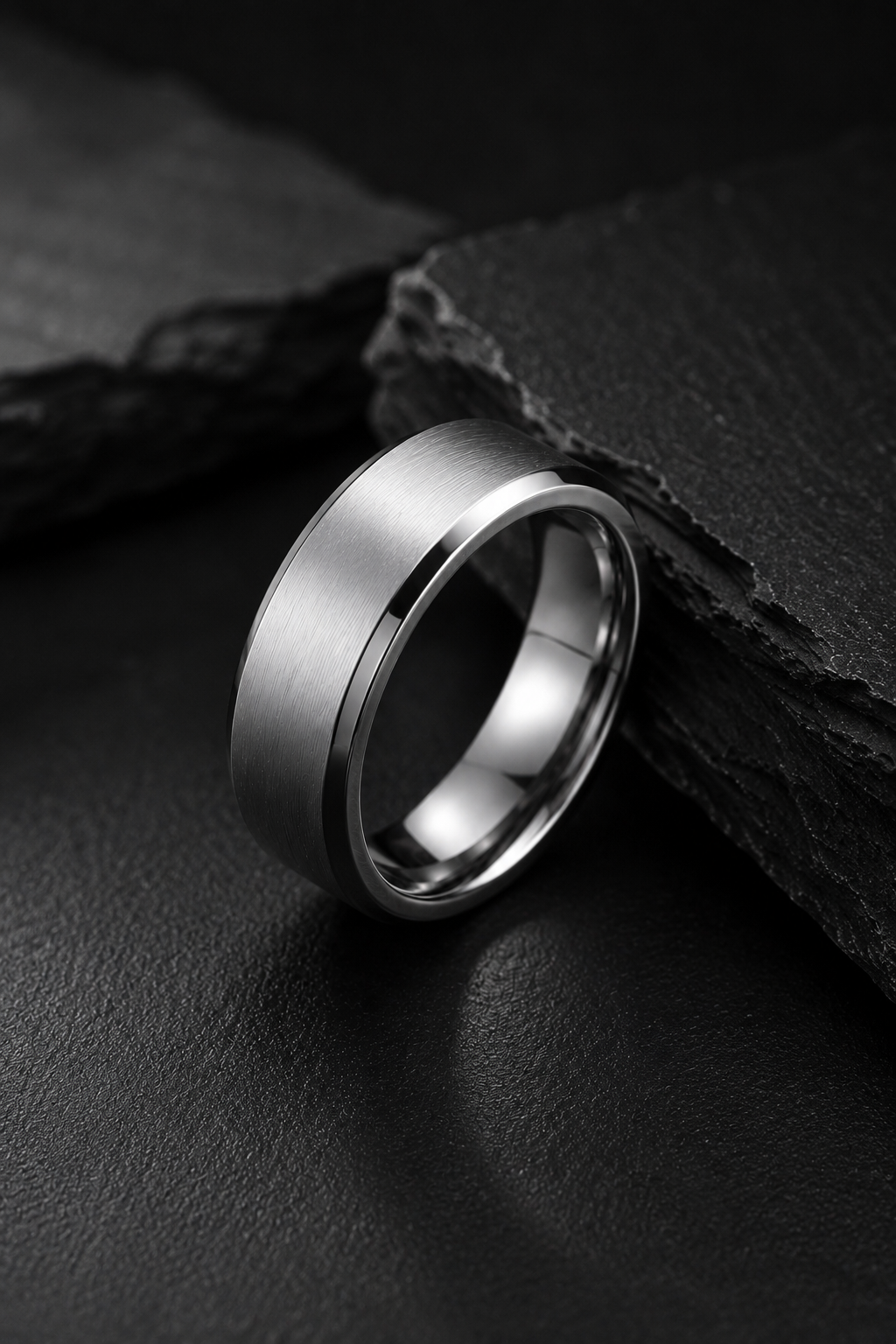 Axiom- Brushed Silver 8mm