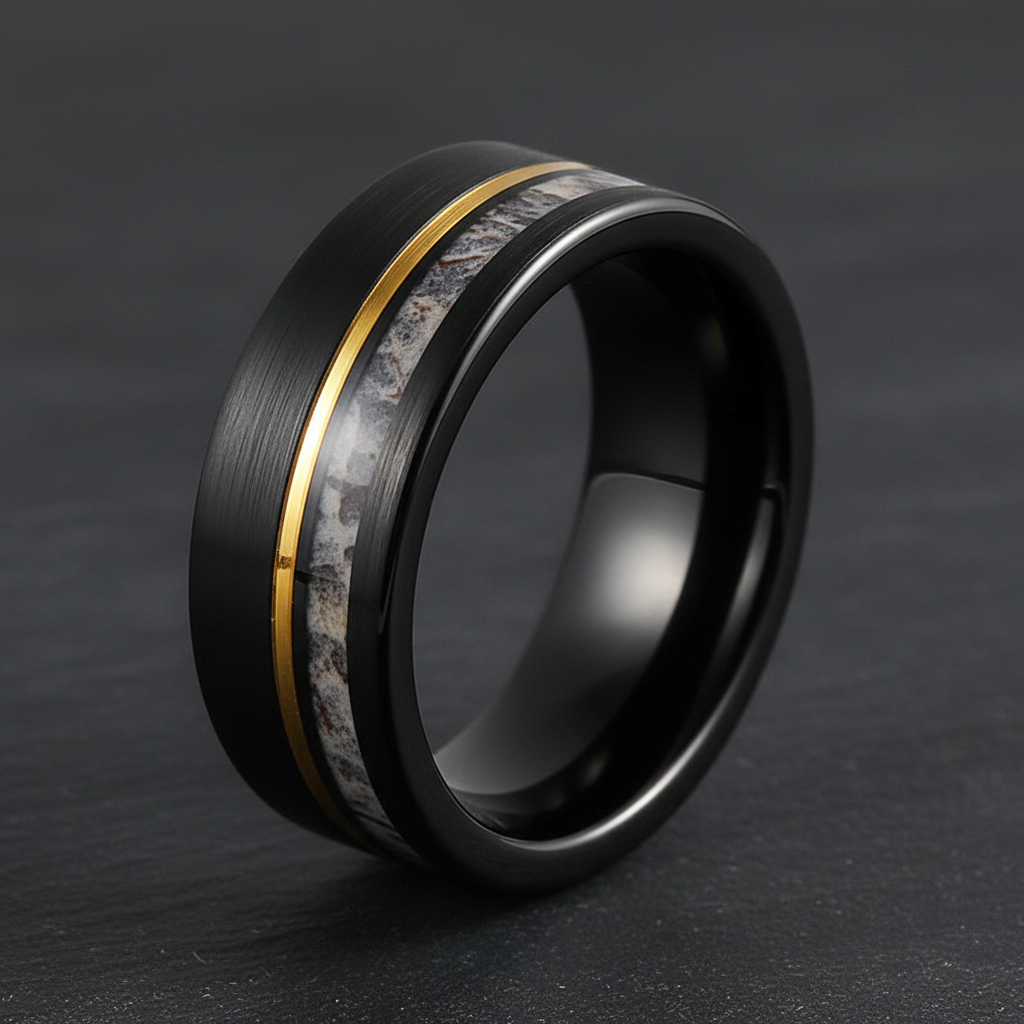 VILANI Antler Gold Ring — Macro