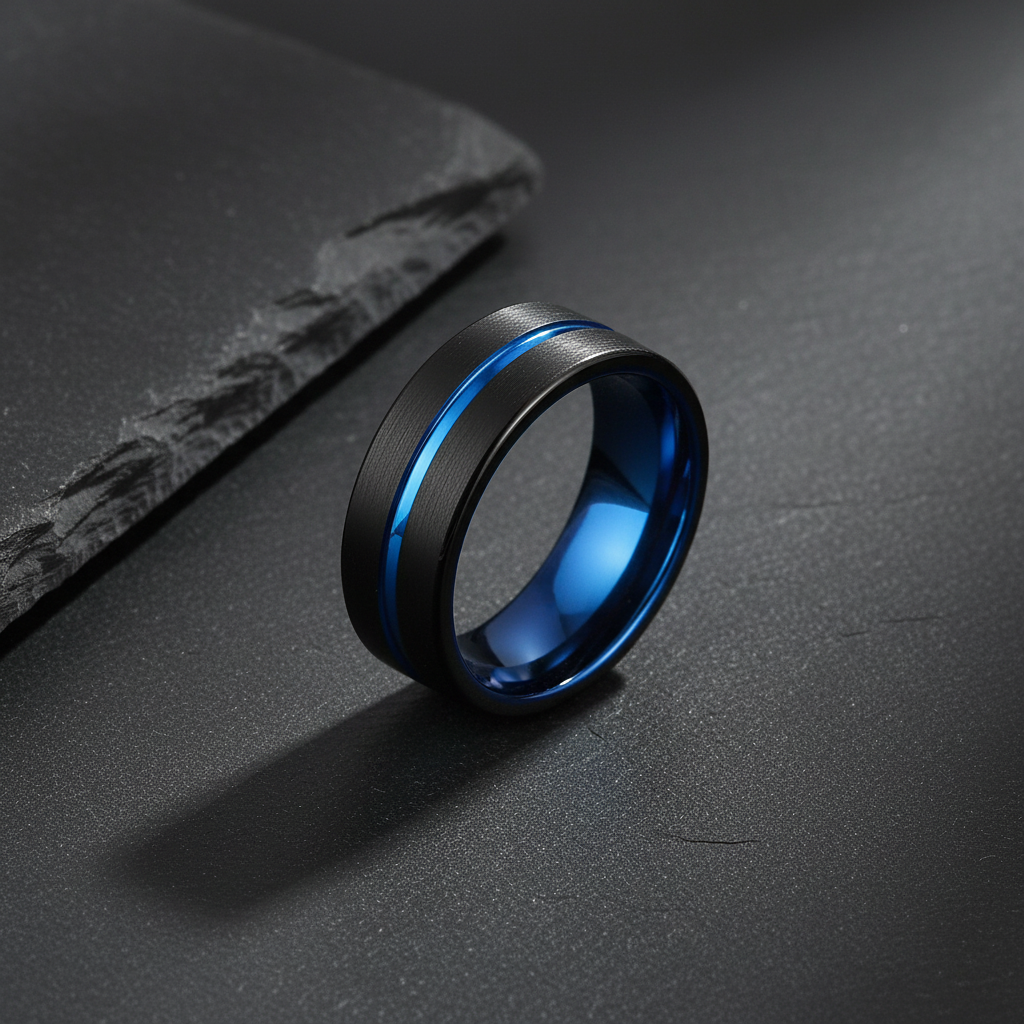 VILANI Black Blue Groove & Interior — Flat