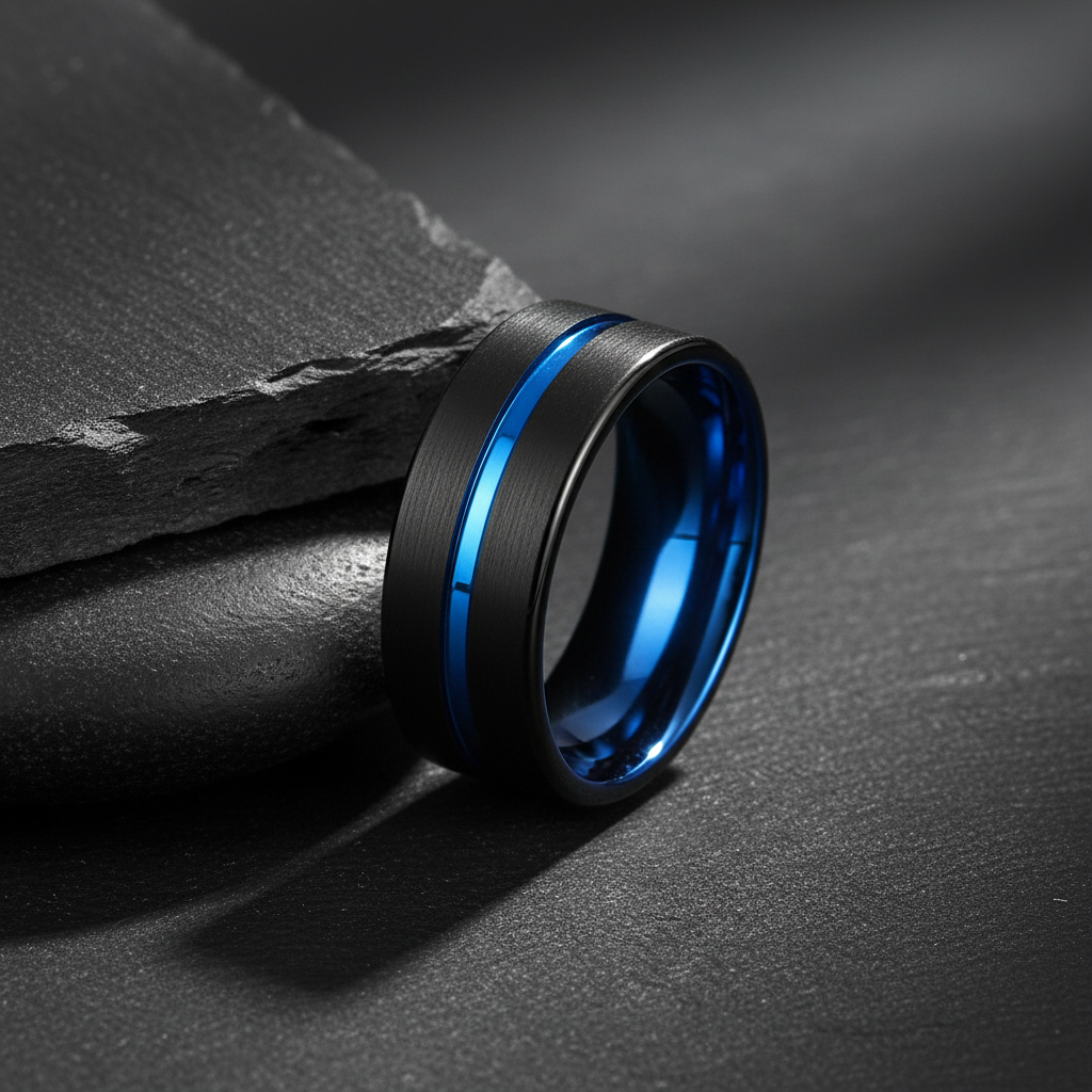 VILANI Black Blue Groove & Interior — Leaning