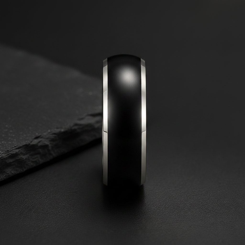 VILANI Black Dome Silver Trim — Centre