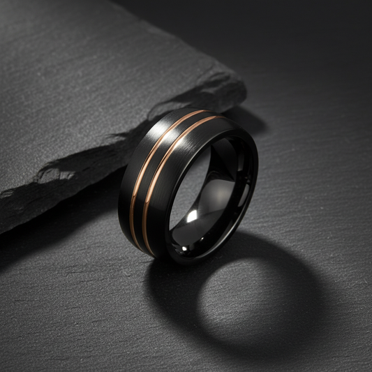 VILANI Black Dome Twin Rose Gold — Hero