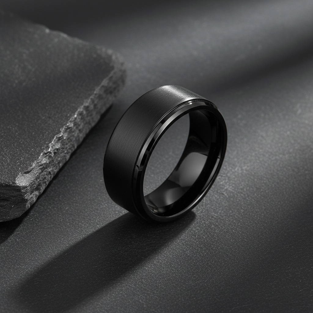 VILANI Black Flat Matte Polished Edge — Flat