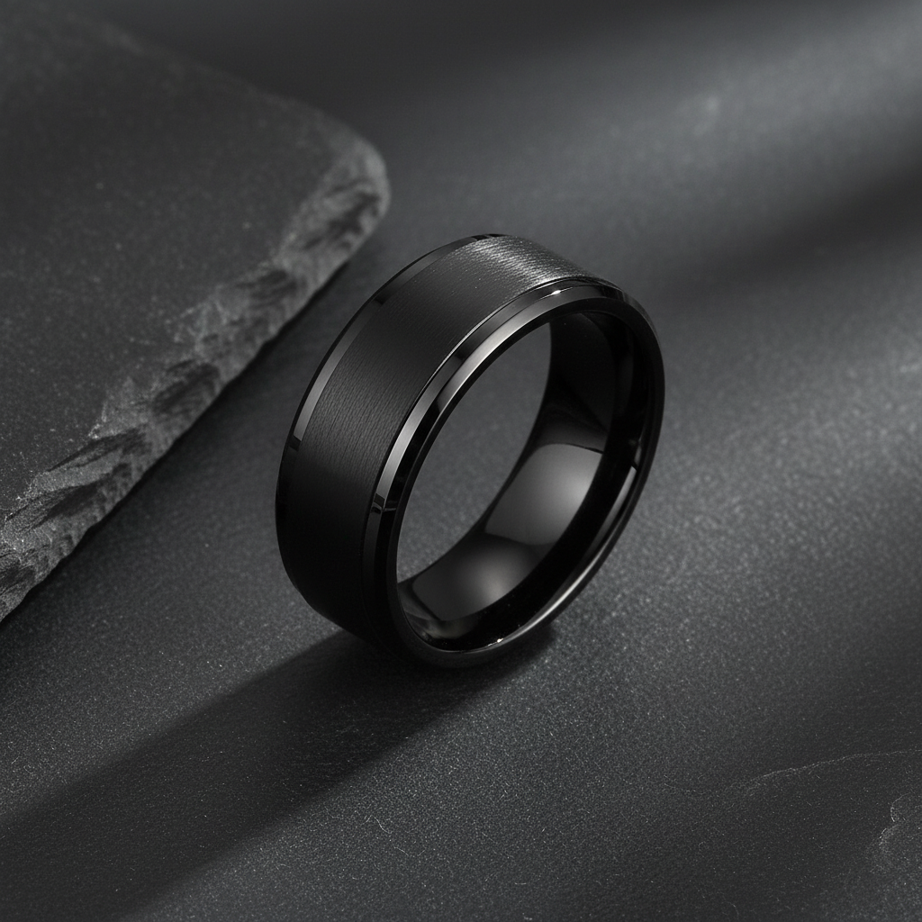 VILANI Black Flat Matte Polished Edge — Hero