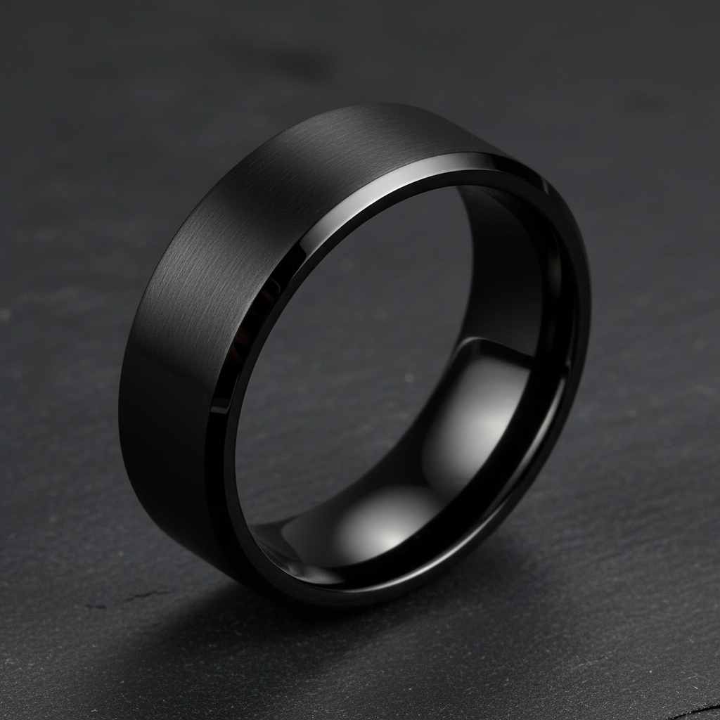 VILANI Black Flat Matte Polished Edge — Macro