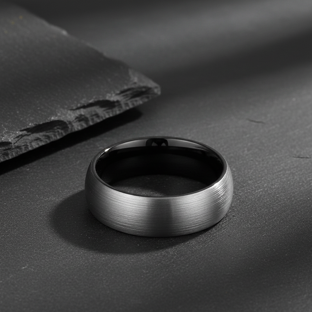 VILANI Brushed Silver Dome — Flat