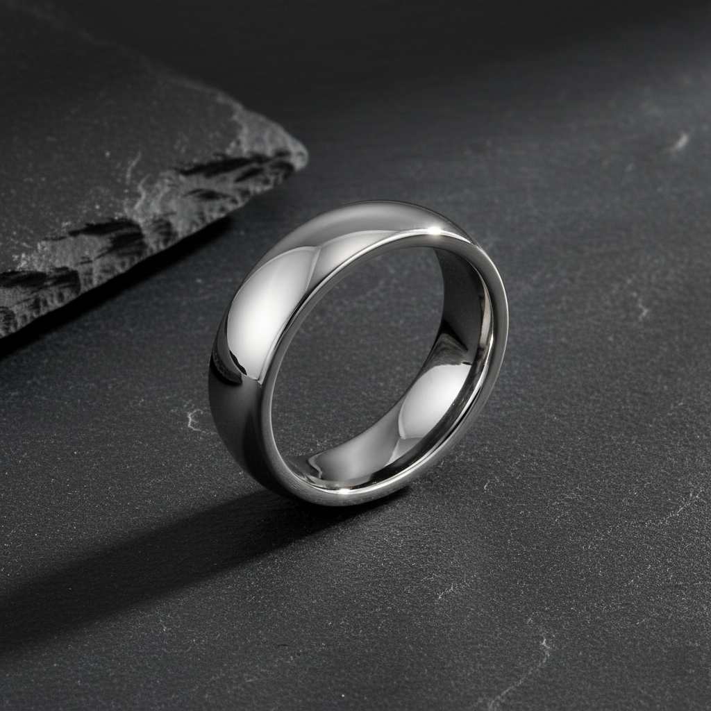 VILANI Gloss Silver Dome — Flat