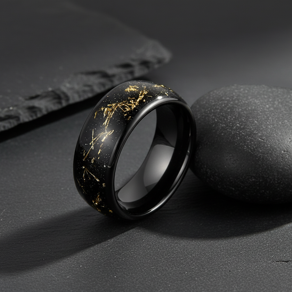 VILANI Gold Foil Galaxy Ring — Leaning