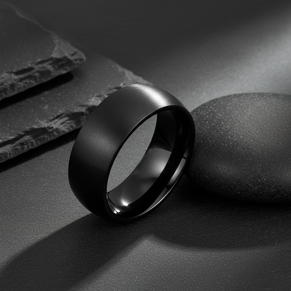 VILANI Matte Black Titanium Dome — Leaning