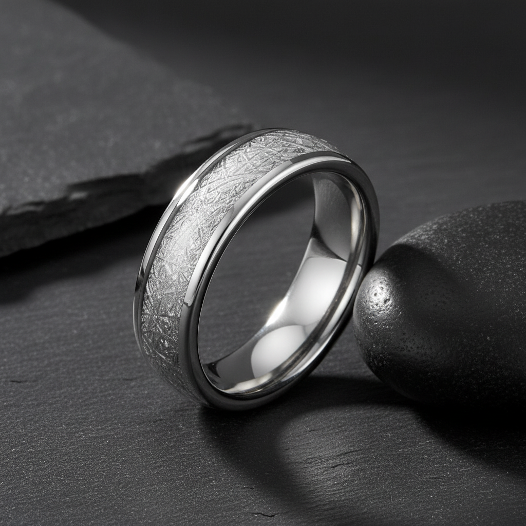 VILANI Meteorite Ring — Leaning