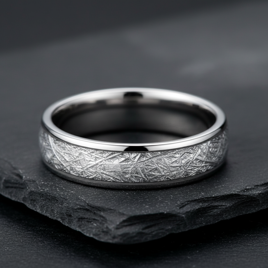 VILANI Meteorite Ring — Macro