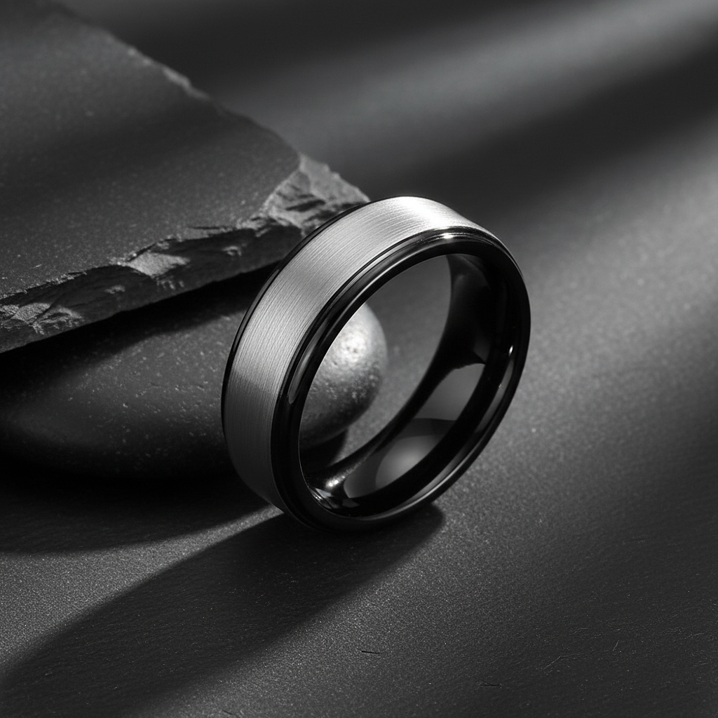 VILANI Silver Black Two-Tone — Leaning